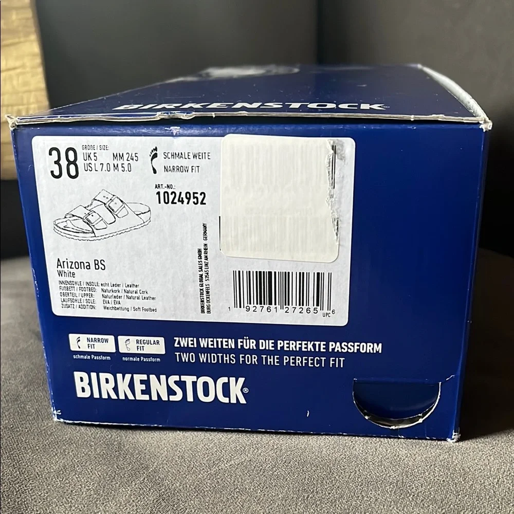 Birkenstock White Two-Strap Sandals with Contoured Footbed - Picture 4 of 6